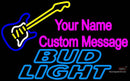 Bud Light Neon GUITAR Logo Neon Sign  