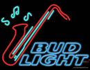 Bud Light Neon Saxophone Neon Sign  
