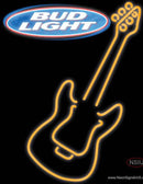 Bud Light Only Orange GUITAR Neon Sign  
