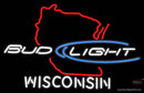 Bud Light Wisconsin Neon Sign