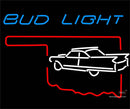 Budlight Oklahoma Car White Neon Sign
