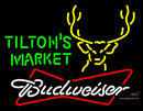 Budweiser Tiltons Market Neon Sign