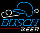 Busch Beer Baseball Neon Sign x