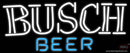Busch Double Stroke Word Neon Beer Sign