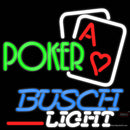 Busch Light Green Poker Neon Sign x