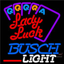 Busch Light Lady Luck Series Neon Sign x