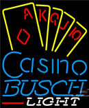 Busch Light Poker Casino Ace Series Neon Sign