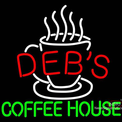Deb's Coffee House Neon Sign