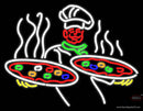 Chef With Pizza Neon Sign