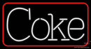 Coke With Border Neon Sign
