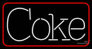 Coke With Border Neon Sign