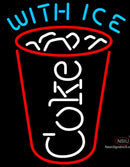 Coke With Ice Cup Neon Sign