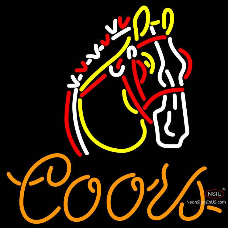 Coors Horse Neon Beer Sign