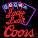 Coors Lady Luck Series Neon Sign  x