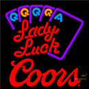 Coors Lady Luck Series Neon Sign  x