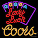 Coors Lady Luck Series Neon Sign x