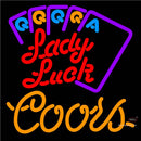 Coors Lady Luck Series Neon Sign x