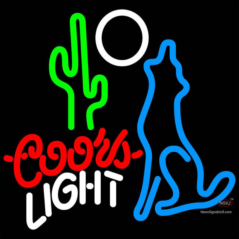 Coors Light Coyote Moon Neon Beer Sign x