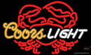 Coors Light Crab Neon Beer Sign
