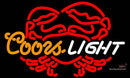 Coors Light Crab Neon Beer Sign