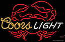Coors Light Crab Neon Beer Sign