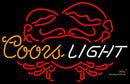 Coors Light Crab Neon Beer Sign