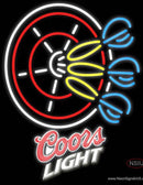 Coors Light Darts Pin Neon Sign  