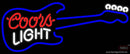 Coors Light Electric Guitar Neon Beer Sign
