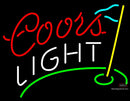 Coors Light Golf Neon Beer Sign