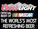 Coors Light Logo With NASCAR- Neon Sign