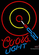 Coors Light Neon Darts Neon Sign  