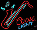 Coors Light Neon Saxophone Neon Sign  