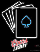 Coors Light Poker Cards Neon Sign 7 