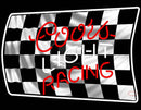 Coors Light Racing Checker Flag Beer Sign