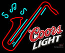 Coors Light Saxophone Neon Sign  