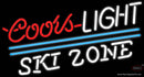 Coors Light Ski Zone Neon Beer Sign