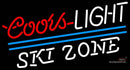 Coors Light Ski Zone Neon Beer Sign