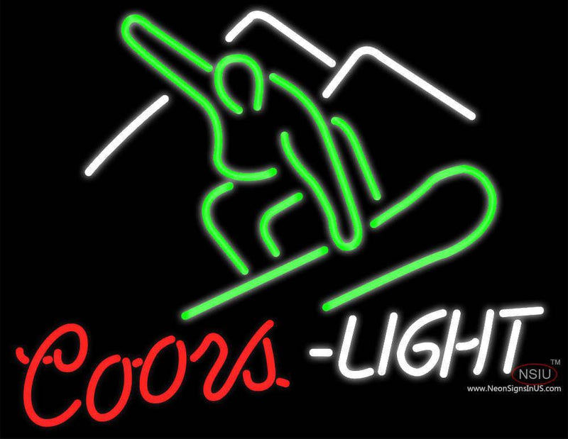 Coors Light Skier Neon sign