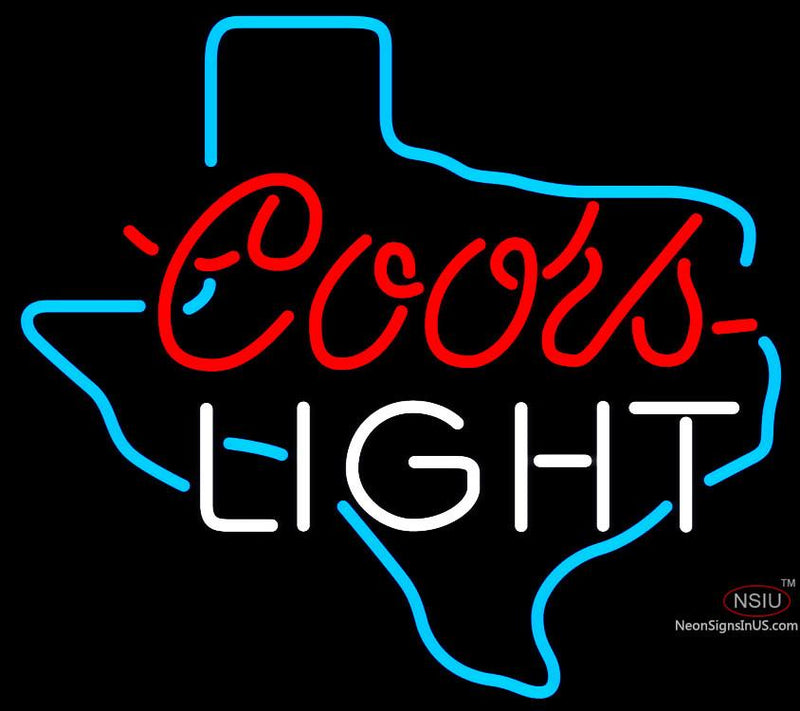 Coors Light Texas Neon Beer Sign