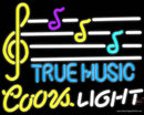 Coors Light True Music Neon Sign