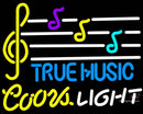 Coors Light True Music Neon Sign