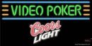 Coors Light Video Poker Neon Sign 7 