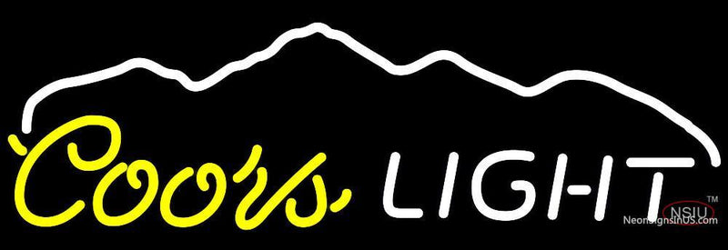 Coors Light Waterfall Neon Beer Sign