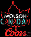 Coors Molson Leaf Hockey Neon Sign  