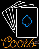 Coors Neon Poker Cards Neon Sign 7 