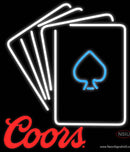 Coors Poker Cards Neon Sign 7 7