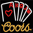 Coors Poker Series Neon Sign x
