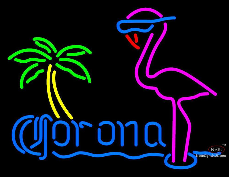 Corona Flamingo Neon Sign