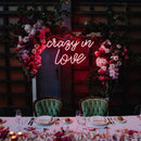 crazy in love neon sign for wedding home