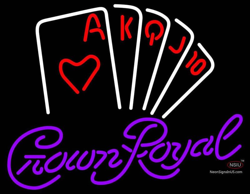 Crown Royal Poker Series Neon Sign